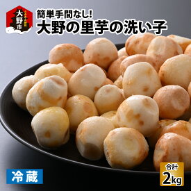【ふるさと納税】【先行予約】越前大野の里芋の洗い子【冷蔵】2kg [A-001080]【2026年1月中旬以降順次発送】 | ねっとりホクホク もっちり 小分け 使いやすさ 冷蔵 芋 イモ サトイモ 里芋 野菜 和食 便利 皮なし 送料無料