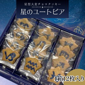 【ふるさと納税】星のユートピア（大麦チョコクッキー） [A-035019] | 贈答用 のし お歳暮 国産 和菓子 送料無料 大人気 手作り 福井県 大野市 焼き菓子 大麦