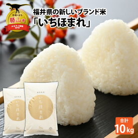 【ふるさと納税】令和7年産 福井県の新しいブランド米 いちほまれ5kg ×2袋 / いちほまれ お米 米 こめ ブランド米 精米 白米 国産 福井県産 勝山市