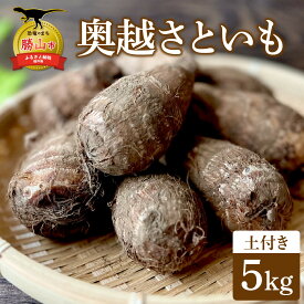 【ふるさと納税】【勝山市産】田中さんちの奥越さといも 5kg / いも 芋 さといも 里芋 野菜 根菜 和食 料理 煮物 おかず 国産 北陸 福井県産 勝山市
