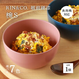 【ふるさと納税】 NHKあさイチで紹介されました！【選べるカラー！】【RIN&CO.】越前硬漆 椀S / 刷毛目技法 真塗り技法 軽く丈夫な漆塗りの器＜越前漆器＞[B-03814] /お椀 食器 小さめ シチュー 煮物 取り皿 食洗機対応 おしゃれ ギフト 福井県鯖江市