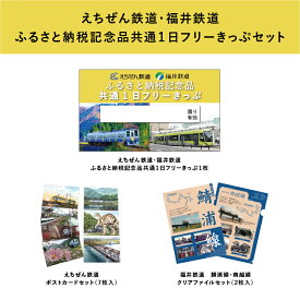 【ふるさと納税】「福井鉄道・えちぜん鉄道　共通1日フリーきっぷ」セット [B-06607]