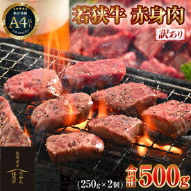 【ふるさと納税】【訳あり】 若狭牛 赤身肉 500g（250g×2個） ／ 国産 牛肉 A4 A5 ブランド牛