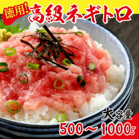 【ふるさと納税】「レビューキャンペーン実施中」厳選粗びき ネギトロ 500g～1kg 送料無料 福井県越前市 ねぎとろ まぐろたたき 丼 手巻き寿司 鮪 マグロ 天然まぐろ（18209）