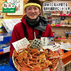 【ふるさと納税】【先行予約】名人が茹でる 指折れ訳あり越前がに(小) 6杯 やまに仕込み 【2025年11月〜2026年3月発送】