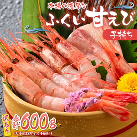 【ふるさと納税】【訳あり】三国港から産地直送！「三国港甘えび」 合計約600g 【甘エビ あまえび アマエビ わけあり ワケアリ 濃厚 甘い 刺身 生食可 生 冷凍 有頭 新鮮 魚介類 国産 県産】