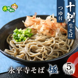 【ふるさと納税】相席食堂で放送10.22【 越前そば 】 永平寺そば極 手打ち 十割 冷凍 生そば つゆ付き 5人前 国産 越前 蕎麦 麺類 めん 贈答 ギフト ご当地 送料無料 永平寺蕎麦 永平寺そば 十割そば 十割蕎麦 いのうえ 井の上