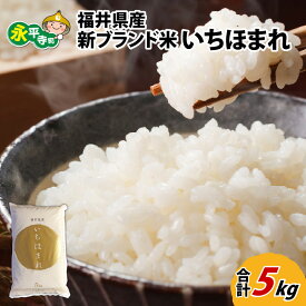 【ふるさと納税】 令和5年度産 福井県産新ブランド米 いちほまれ 5kg / 白米 精米 ご飯 ごはん お試し