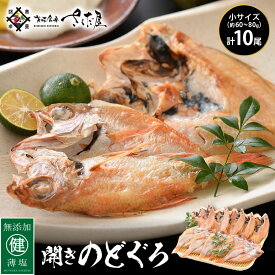 【ふるさと納税】のどぐろ 開き 小サイズ × 10尾（約60〜80g / 尾）【干物 ひもの 無添加 のどぐろ ノドグロ あかむつ アカムツ 冷凍 贈答 化粧箱入】 [e04-a015]