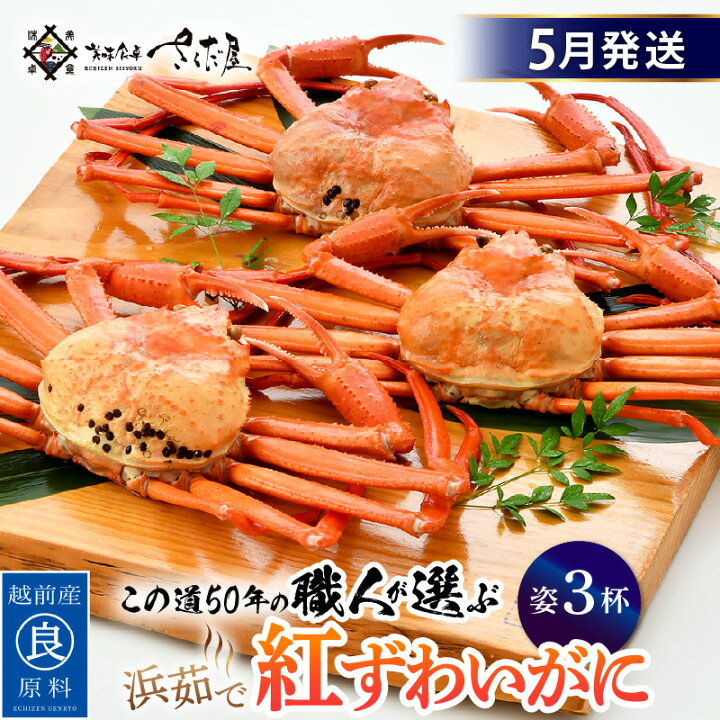 楽天市場 ふるさと納税 浜茹で 紅ずわいがに 3杯 この道50年の職人が選びました 紅ズワイガニ 紅ずわい蟹 かに カニ 蟹 姿 ボイル 冷蔵 福井県 5月発送分 希望日指定可 備考欄に電話番号 メールアドレスをご記入ください E04 X014 05 福井県越前町 楽天市場 ふるさと納税 浜茹で 紅ずわいがに 3杯 この道50年の職人が選びました 紅ズワイガニ 紅ずわい蟹 かに カニ 蟹 姿 ボイル 冷蔵 福井県 5月発送分 希望日指定可 備考欄に電話番号 メールアドレスをご記入ください E04 X014 05 福井県越前町