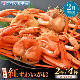 【ふるさと納税】【訳あり】≪浜茹で≫越前産 紅ずわいがに 約700g × 2杯 〜 4杯 食べ方しおり付【紅ズワイガニ カニ かに 蟹 姿 ボイル 冷蔵 福井県】【2月発送分】希望日指定不可