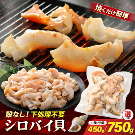 【ふるさと納税】【先行予約】越前町産 天然 シロバイ貝むき身（加熱用・下処理済み）【選べる内容量：450g/750g】【2026年11月中旬より順次発送】【冷凍 小分け バイ貝 エッチュウバイ 海鮮 貝類 福丸】