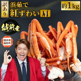 【ふるさと納税】 [冷蔵便] 【訳あり】≪浜茹で≫越前産 紅ずわいがに 肩 約 1kg【紅ズワイガニ ボイル 蟹 かに カニ 福井県】【発送月をお選びいただけます！ aj】 [e22-x010]