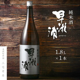 【ふるさと納税】【早瀬浦】純米酒 1800ml × 1本【日本酒 地酒 福井 美浜 早瀬 フルーティ 男酒 硬水 ミネラル 希少 ご褒美 父の日 ギフト プレゼント 家飲み】 [m16-a011]