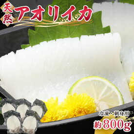 【ふるさと納税】新鮮で便利！旬の 天然 アオリイカ 刺身用 開き 5枚 約800g【配送不可地域：離島】 [m21-a011]