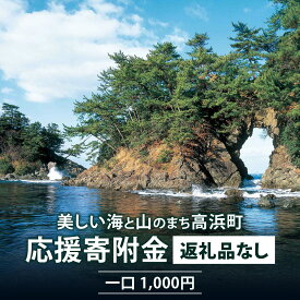 【ふるさと納税】【返礼品なし】美しい海と山のまち　高浜町へのふるさと納税 応援寄附金 [A-024007]