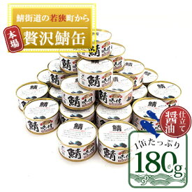 【ふるさと納税】若狭の鯖缶24缶セット（しょうゆ仕立て）　【加工食品・魚貝類・鯖缶・鯖・サバ】