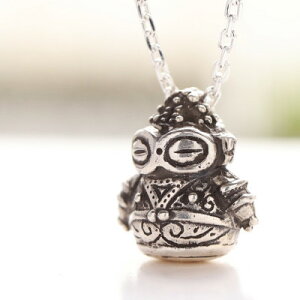 【ふるさと納税】縄文の神秘を身にまとうSV925製どぐりんミニネックレス 700-087【配送不可地域:離島・沖縄県】【1670964】