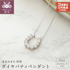  ネックレス 即納 プラチナ ダイヤ 馬蹄 ペンダント レディース シンプル ギフト プレゼント アクセサリー 誕生日 ジュエリー かわいい 大人【Pt900 ダイヤ バティペンダント】 鑑別書付 保証書付 k053-016