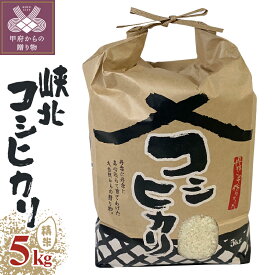 【ふるさと納税】 米 精米 コシヒカリ 5kg 令和7年度産 保湿袋 老舗米屋 ごはん 山梨県産 峡北 k193-007