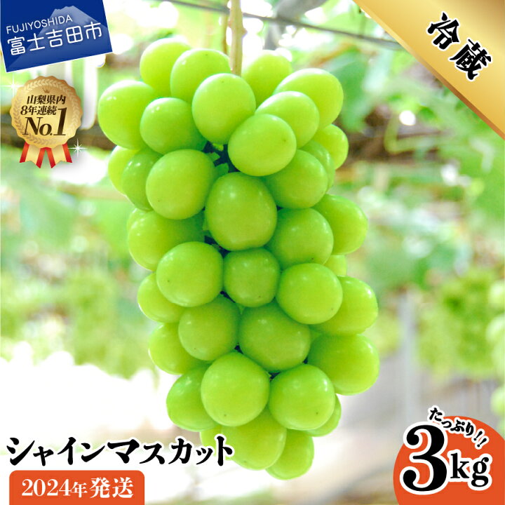 楽天市場】【ふるさと納税】 シャインマスカット 3kg 4～7房 大粒 