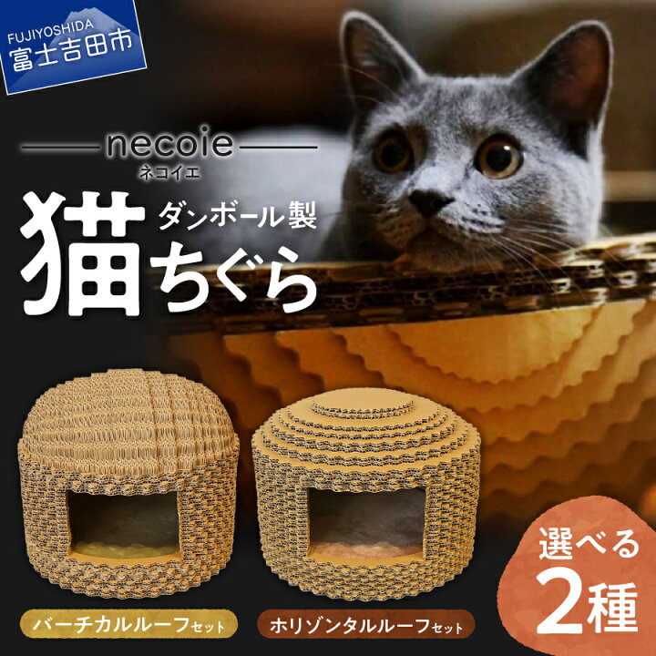 楽天市場】【ふるさと納税】 猫 ちぐら ダンボール製 マット付き 