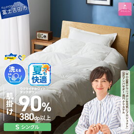【ふるさと納税】 夏用 ウクライナ支援企画 羽毛布団 掛け布団 選べる サイズ シングル セミダブル ダブル クイーン 日本製 肌掛け ホワイト 薄手 春夏秋冬 防ダニ 手洗い可能 掛けふとんカバー付 収納ケース付 寝具 ベッド ダウンケット 【甲州羽毛ふとん】