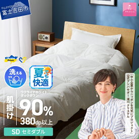 【ふるさと納税】 夏用 ウクライナ支援企画 羽毛布団 掛け布団 選べる サイズ シングル セミダブル ダブル クイーン 日本製 肌掛け ホワイト 薄手 春夏秋冬 防ダニ 手洗い可能 掛けふとんカバー付 収納ケース付 寝具 ベッド ダウンケット 【甲州羽毛ふとん】