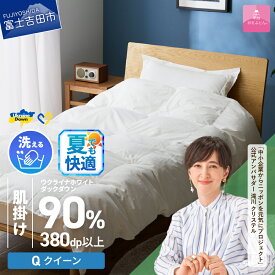 【ふるさと納税】 夏用 ウクライナ支援企画 羽毛布団 掛け布団 選べる サイズ シングル セミダブル ダブル クイーン 日本製 肌掛け ホワイト 薄手 春夏秋冬 防ダニ 手洗い可能 掛けふとんカバー付 収納ケース付 寝具 ベッド ダウンケット 【甲州羽毛ふとん】