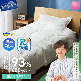 【ふるさと納税】 夏用 ウクライナ支援企画 羽毛布団 掛け布団 選べる サイズ シングル セミダブル ダブル クイーン 日本製 肌掛け 薄手 超長綿 手洗い可 掛けふとんカバー付 収納ケース付 オールシーズン ウクライナホワイトダウン 寝具 ダウンケット 【甲州羽毛ふとん】