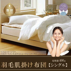 【ふるさと納税】※商品ページが変更されました※シングル【抗ウイルス・抗菌加工】 ホワイトダウン85％ 羽毛肌掛けふとん｜ダウンケット 羽毛布団 掛け布団 軽い 肌掛け布団 羽毛 ふとん 布団 掛布団 寝具 ダウンパワー350以上