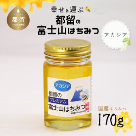 【ふるさと納税】【数量限定！】幸せを運ぶ　都留の富士山はちみつ(アカシア）170g　国産はちみつ ハチミツ　ハニー ギフト 贈り物　日本製　送料無料 無添加 非加熱 純粋はちみつ 純粋蜂蜜