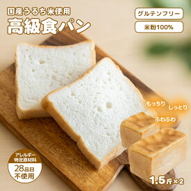 【ふるさと納税】グルテン不使用 高級米粉食パン 【エルフィン】 ｜ 米粉パン アレルギー対応 子供 離乳食 健康 米粉 国産 日本製 お子様 子ども 安心 安全 アレルギーフリー 赤ちゃん グルテンフリー