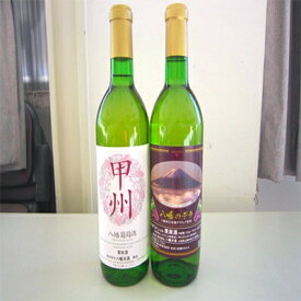 【ふるさと納税】山梨県産 白ワイン(甲州種、八幡のデラ)2本セット【1070078】