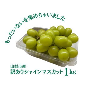 【ふるさと納税】【2026年先行予約】訳あり 粒 シャインマスカット 約1kg【配送不可地域：離島・沖縄県】【1419892】