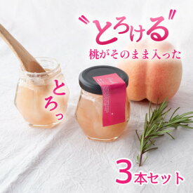 【ふるさと納税】山梨県産 桃 ジャム 【80g×3本】化粧箱入りなので贈答やギフトにもおすすめ。【1596299】