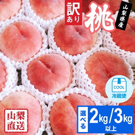 【ふるさと納税】【訳あり】桃(2kg以上～)【配送不可地域：離島】【G1370956】