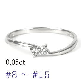 【ふるさと納税】プラチナ ダイヤ0.05ct リング R953DI-P2 【サイズ：8号〜15号（0.5刻み可）】 指輪 レディース 　ファッション ギフト プレゼント 誕生日 記念日 お祝い シンプル 大人 ジュエリーケース付 ラッピング アクセサリー ジュエリー 鑑別書付 保証書付