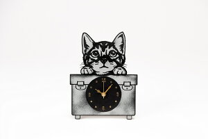 【ふるさと納税】beautiful watch ねこA(置き時計)