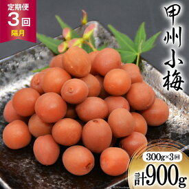 【ふるさと納税】 【3回 定期便 隔月】【カリカリ】甲州小梅 300g [山梨農産食品 山梨県 韮崎市 20742548] 梅干し 梅干 うめぼし 梅 小粒 小梅 カリカリ梅 国産 おやつ
