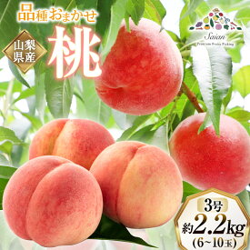 【ふるさと納税】 【2026年発送】訳あり 桃 もも 白鳳 or 白桃 3号 約2.2kg (6〜10玉) モモ 果物 フルーツ 山梨 期間限定 季節限定 冷蔵 農福連携 [斎庵 山梨県 韮崎市 20745277]