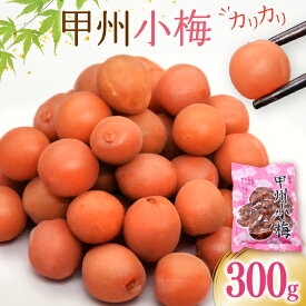 【ふるさと納税】 【カリカリ】梅干し 小梅 カリカリ梅 うめ 甲州小梅 300g うめぼし 梅 小粒 小梅 国産 かりかり おやつ ごはん おつまみ 熱中症対策 クエン酸 塩分 低塩 健康 お弁当 ポスト 加工食品 送料無料[山梨農産食品 山梨県 韮崎市 20743178]