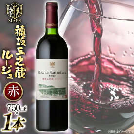 【ふるさと納税】 ワイン 山梨 赤 赤ワイン わいん お酒 酒 Wine フルボディ メルロー カルベネ ソーヴィニヨン 穂坂三之蔵ルージュ 750ml 母の日 父の日 記念日 ギフト 送料無料[本坊酒造株式会社マルス穂坂ワイナリー 山梨県 韮崎市 20743924]