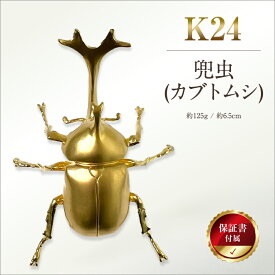 【ふるさと納税】 6-33 純金（K24）製 兜虫(カブトムシ) ふるさと納税 純金 金 カブトムシ 兜虫 置物 ゴールド おすすめ 山梨県 南アルプス市 送料無料 ALPBK036