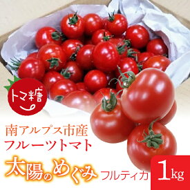 【ふるさと納税】 フルーツトマト「トマ糖＊太陽のめぐみ」フルティカ【選べる容量】0.5～3kg ふるさと納税 トマト 野菜 食べ物 ミニトマト フルーツトマト おすすめ 山梨県 南アルプス市 送料無料 ALPBI