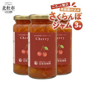 【ふるさと納税】 ジャム さくらんぼジャム 150ml×3本 セット 手づくりジャム さくらんぼ 紅秀峰 佐藤錦 訳あり果実使用 大きめ果肉 保存料不使用 贈り物 ギフト 岩原果樹園 山梨県 北杜市 送料無料