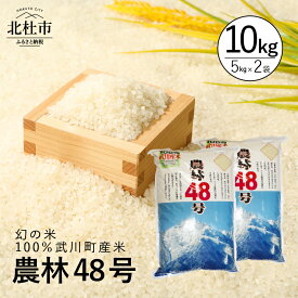 【ふるさと納税】 米 令和5年度 農林48号 5kg×2袋 幻の米 山梨最大の米処 北杜市 武川町産 送料無料