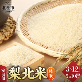 【ふるさと納税】 お米 米 精米 定期便 選べる回数 3ヶ月 6ヶ月 12ヶ月 選べる容量 5kg 10kg おまかせ銘柄 梨北信玄米コシヒカリ 武川コシヒカリ 農林48号 コシヒカリ 山梨県産 つやひめ 甘み 粘り 山梨最大の米処 北杜市武川町産 送料無料 【令和7年度米】