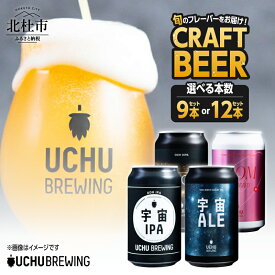 【ふるさと納税】 ビール クラフトビール うちゅうブルーイング セット 選べる本数 9本 12本 350ml 3種 4種 宇宙ビール うちゅうビール 飲み比べ お酒 酒 アルコール Uchu Brewing 有名 人気 ギフト 贈答 プレゼント 八ヶ岳 せんのや 送料無料