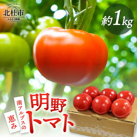 【ふるさと納税】 トマト 詰め合わせ 選べる容量 約1kg 約2kg 新鮮 甘味 酸味 野菜 明野とまと 九州屋ファーム 明野町 山梨県 北杜市 送料無料 9000円 9000 10000円以下